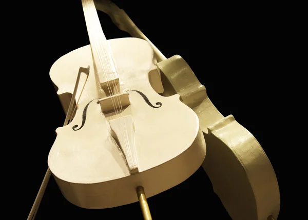 金色的大提琴 — 图库照片