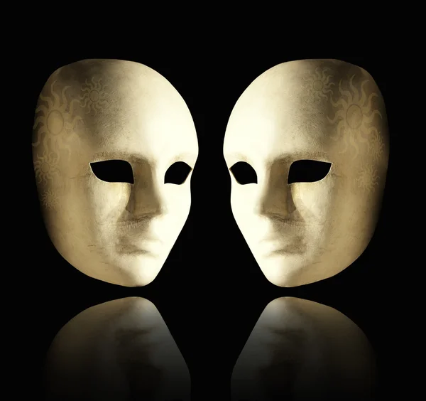 Duas máscaras elegantes — Fotografia de Stock