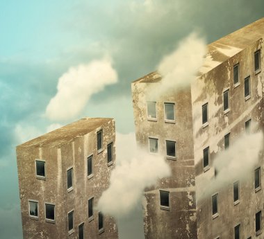 Gökyüzünün ötesinde skyscrapes