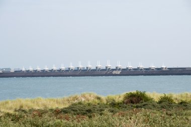 Fırtına dalgası bariyer Hollanda