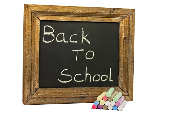 School chark and blackboard — Stock Photo, Image