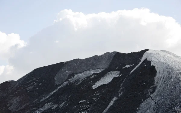 Belt with black coal — Stock Photo, Image