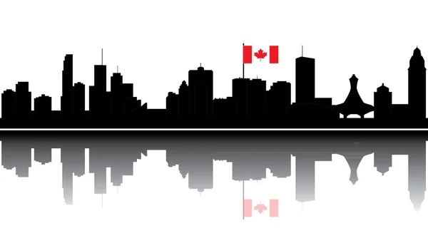 Skyline de Montreal — Archivo Imágenes Vectoriales