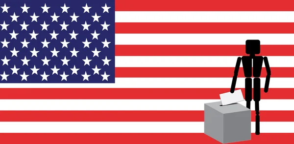 Голосування в Америці — стоковий вектор