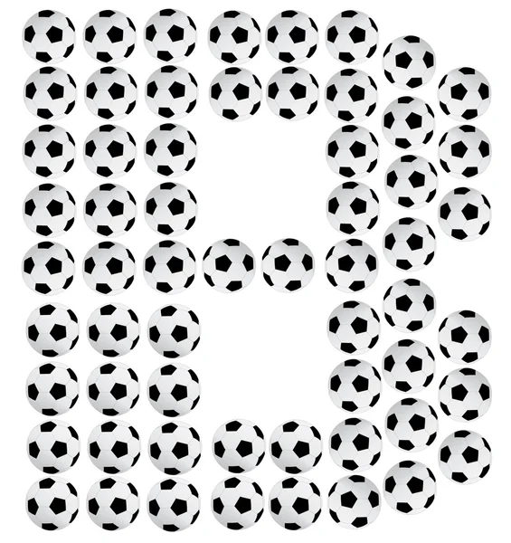 Футбольный мяч b — стоковый вектор
