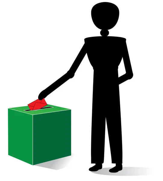 Man vote — Stock Vector