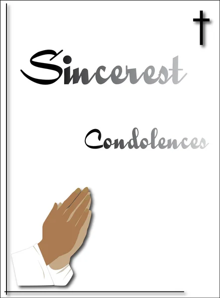 Condolence card — Stock Vector