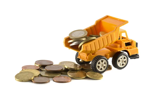 Money from the truck — Stock Photo, Image