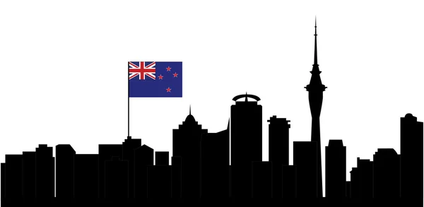 Skyline van Auckland — Stockvector