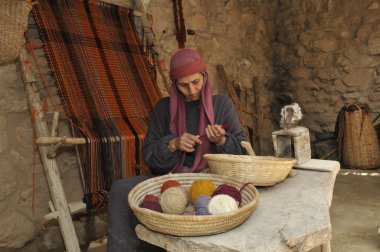nazareth İsrail woll ile kadın