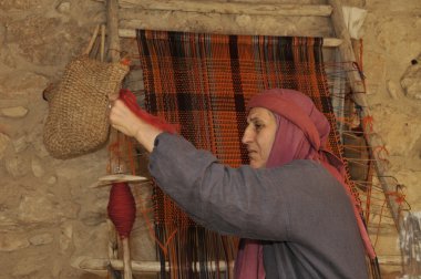 nazareth İsrail woll ile kadın