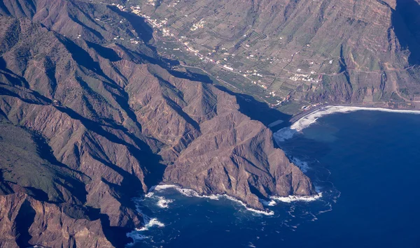 Vista do avião em La Gomera — Fotografia de Stock