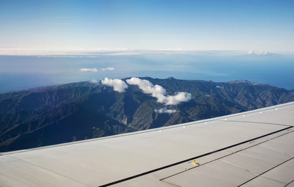 La Gomera form the airplane — Stock Photo, Image