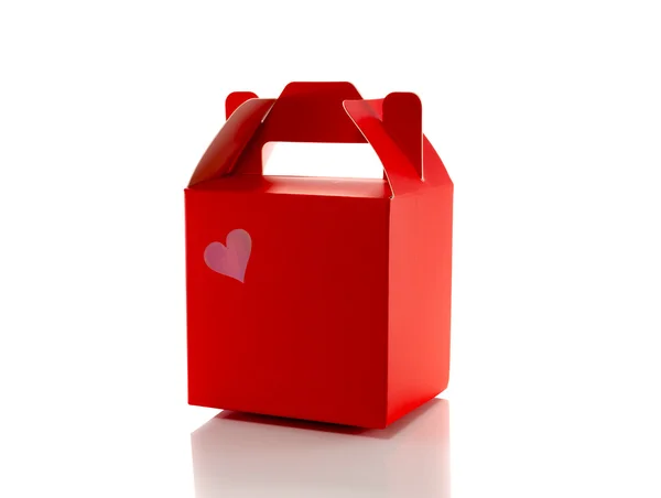 Red gift box — Stock Photo, Image