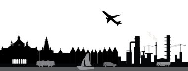 Antwerp skyline seyahat