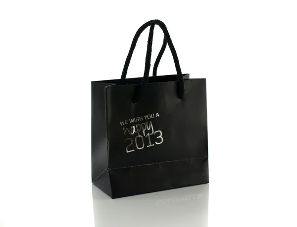 Black new years bag — Stock Photo, Image