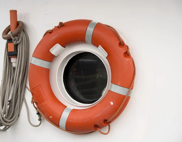 Safety ring on ship — Stock Photo, Image
