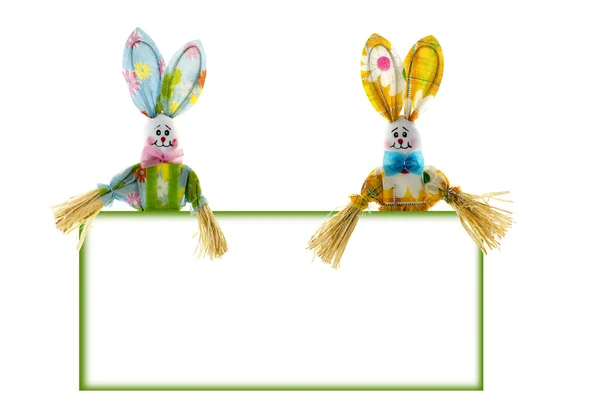 Easter bunny male and female — Stock Photo, Image