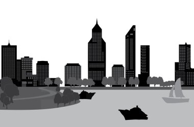 Perth skyline Avustralya