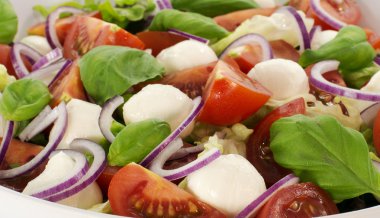 domates ve kırmızı soğan salatası