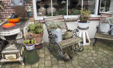 Hollanda'da eski Bahçe