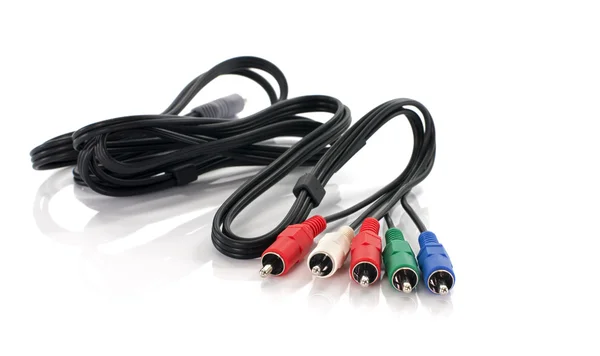 Kabel mit Kabelverbindern — Stockfoto