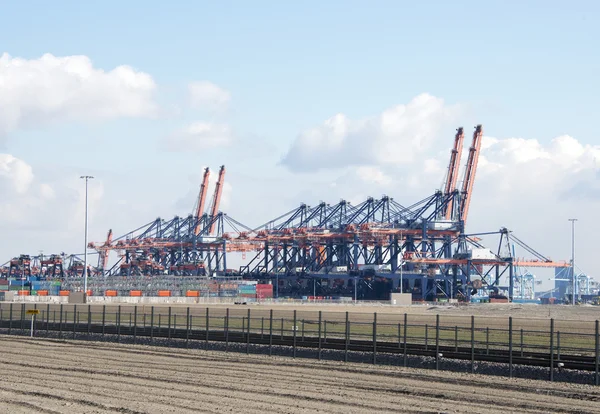 Containerterminal — Stockfoto