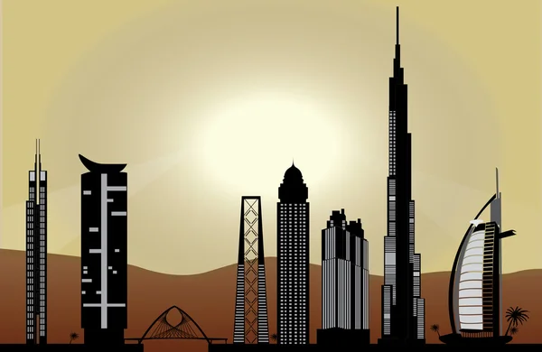 Dubai skyline —  Vetores de Stock