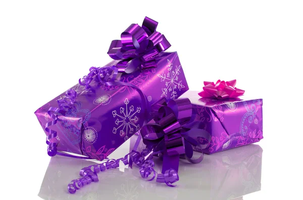 Caja de regalo rosa — Foto de Stock