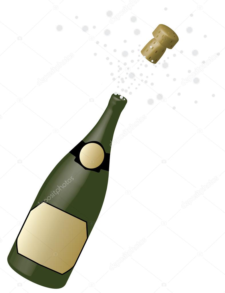 bottle champagne