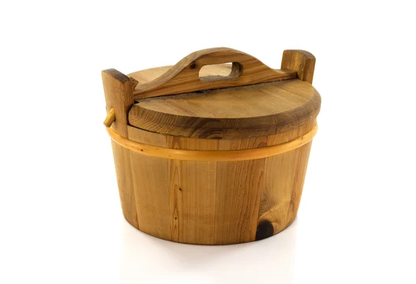 Wooden hot tub — Stock Photo, Image