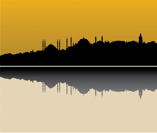 Skyline von Istanbul — Stockvektor