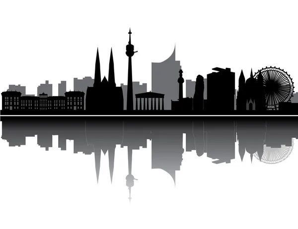 Wien skyline — Stock vektor