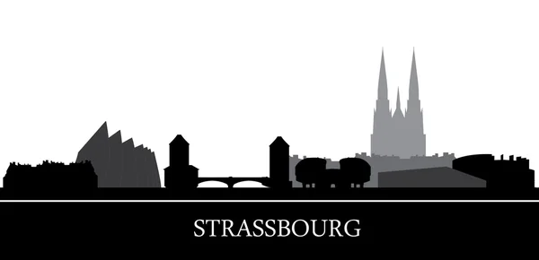 Straßburger Skyline — Stockvektor