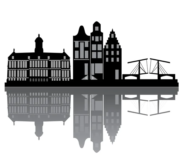 Amsterdams skyline — Stockfoto