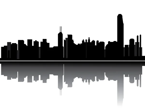 Panoramę miasta Hongkong — Zdjęcie stockowe