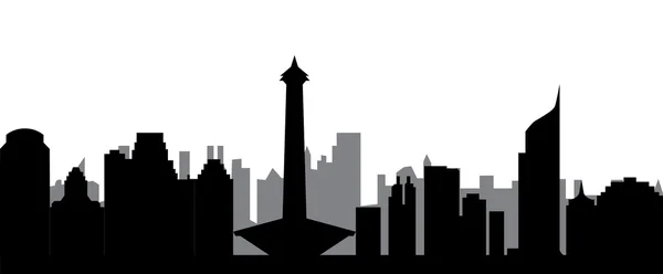 Panoramę Jakarta — Zdjęcie stockowe