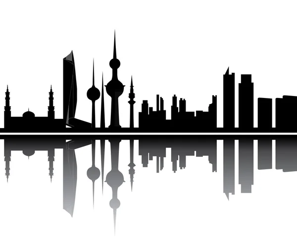 Kuwait skyline — Stockfoto