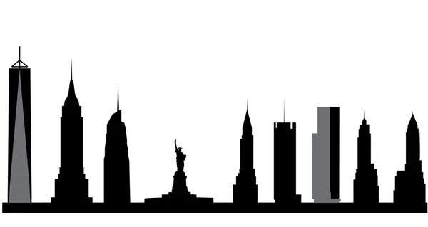 Skyline von New York — Stockfoto