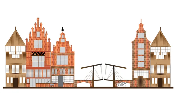 Panoramę Amsterdamu — Zdjęcie stockowe