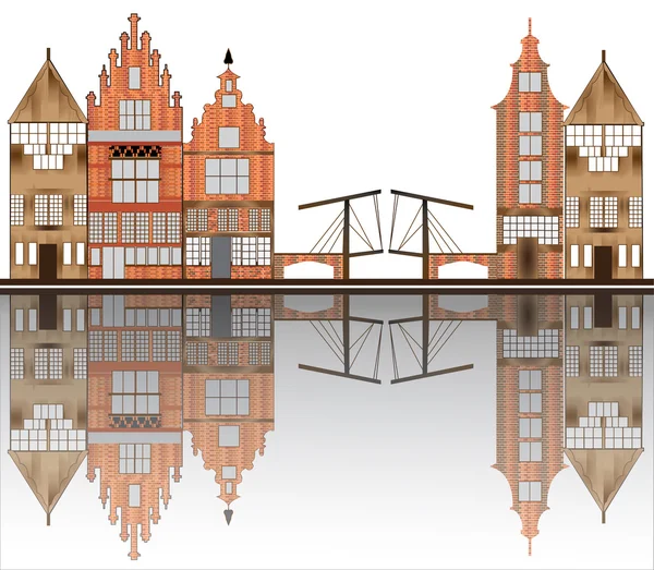 Panoramę Amsterdamu — Zdjęcie stockowe