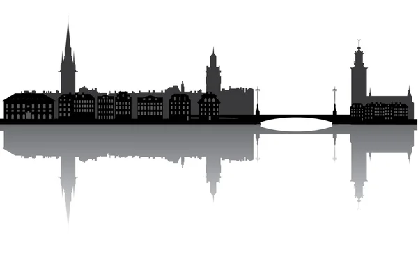 Panoramę miasta Sztokholm — Zdjęcie stockowe