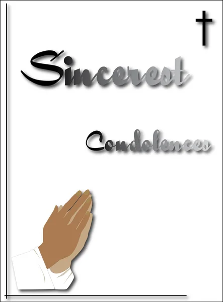 Condolence card — Stock Photo, Image