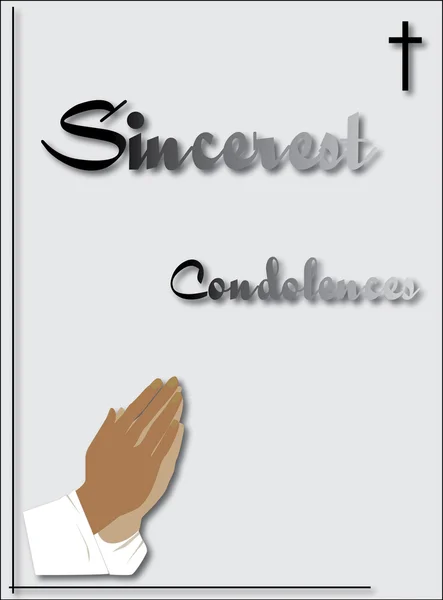 Condolence card — Stock Photo, Image