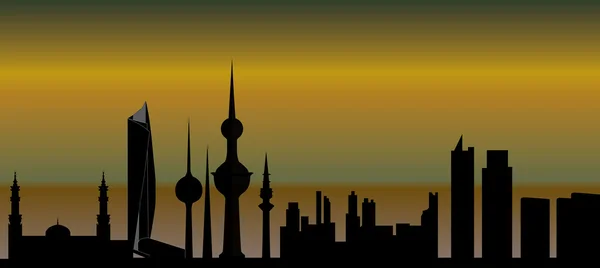 Skyline Kuwait — Foto Stock