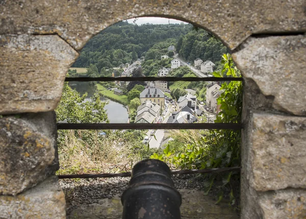 Canon van het kasteel van bouillon — Stockfoto
