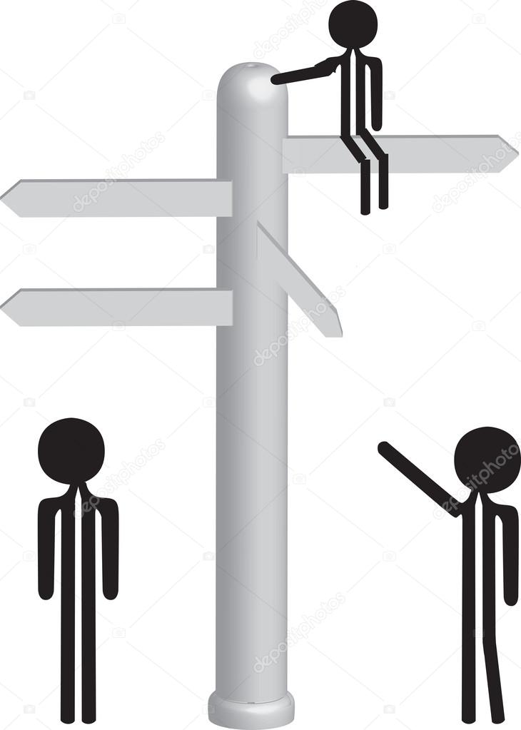 pointing to the right direction