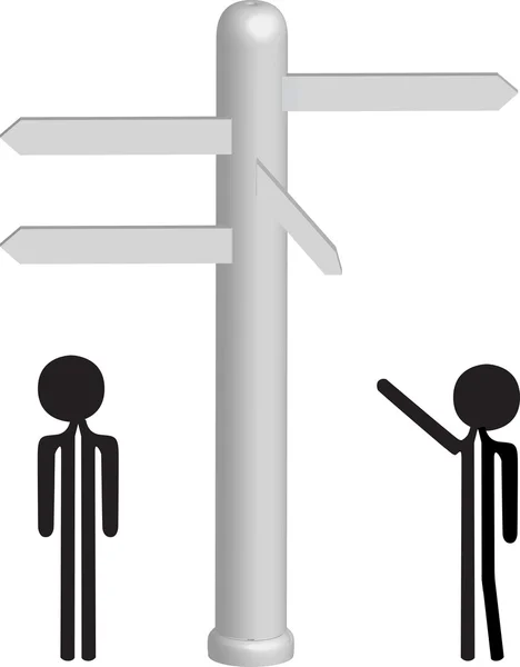 Choice between directions — Stock Photo, Image