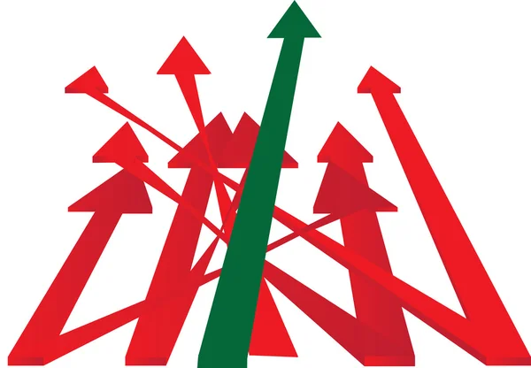 Arrows chaos — Stock Vector