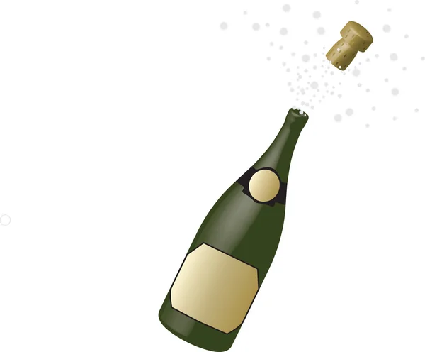 Champagne bottle — Stock Vector